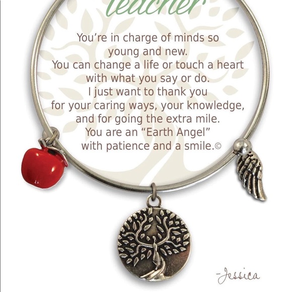 3/$12 Earth Angel Teacher Bracelet - Picture 1 of 4